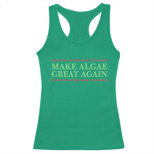 Make Algae Great Again Retro Racerback Tank Top Funny Lincoln Memorial Reflecting Pool Parody Meme TS02 Irish Green Print Your Wear