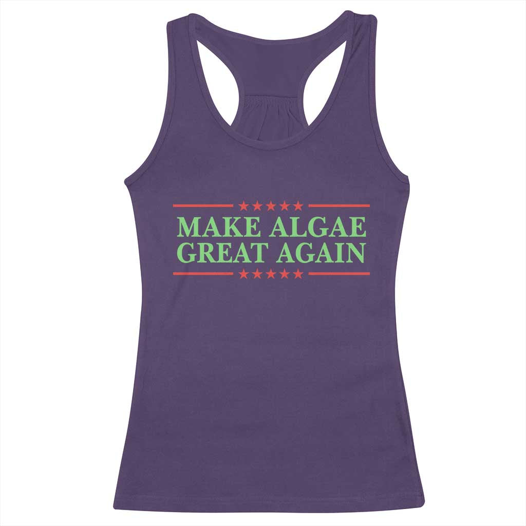 Make Algae Great Again Retro Racerback Tank Top Funny Lincoln Memorial Reflecting Pool Parody Meme TS02 Purple Print Your Wear