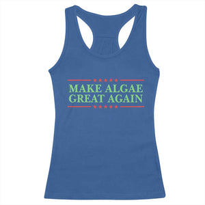 Make Algae Great Again Retro Racerback Tank Top Funny Lincoln Memorial Reflecting Pool Parody Meme TS02 Royal Blue Print Your Wear