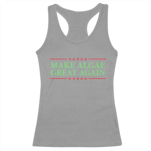 Make Algae Great Again Retro Racerback Tank Top Funny Lincoln Memorial Reflecting Pool Parody Meme TS02 Sport Gray Print Your Wear