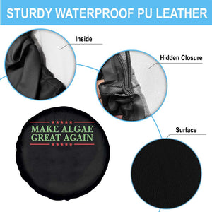 Make Algae Great Again Retro Spare Tire Cover Funny Lincoln Memorial Reflecting Pool Parody Meme TS02 Print Your Wear