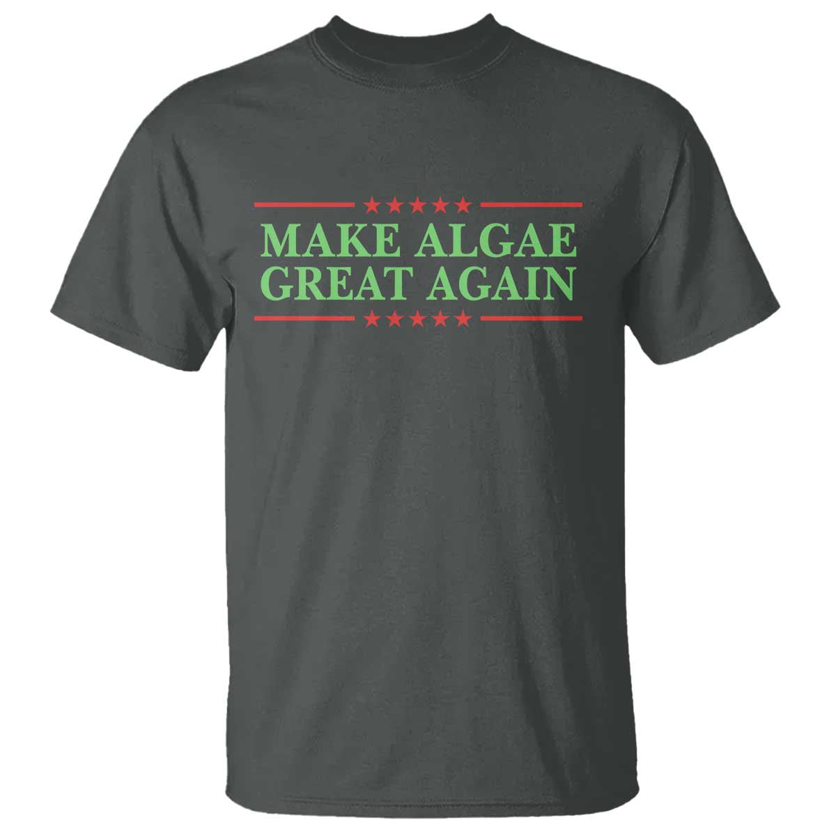 Make Algae Great Again Retro T Shirt Funny Lincoln Memorial Reflecting Pool Parody Meme TS02 Dark Heather Print Your Wear