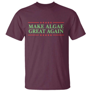 Make Algae Great Again Retro T Shirt Funny Lincoln Memorial Reflecting Pool Parody Meme TS02 Maroon Print Your Wear
