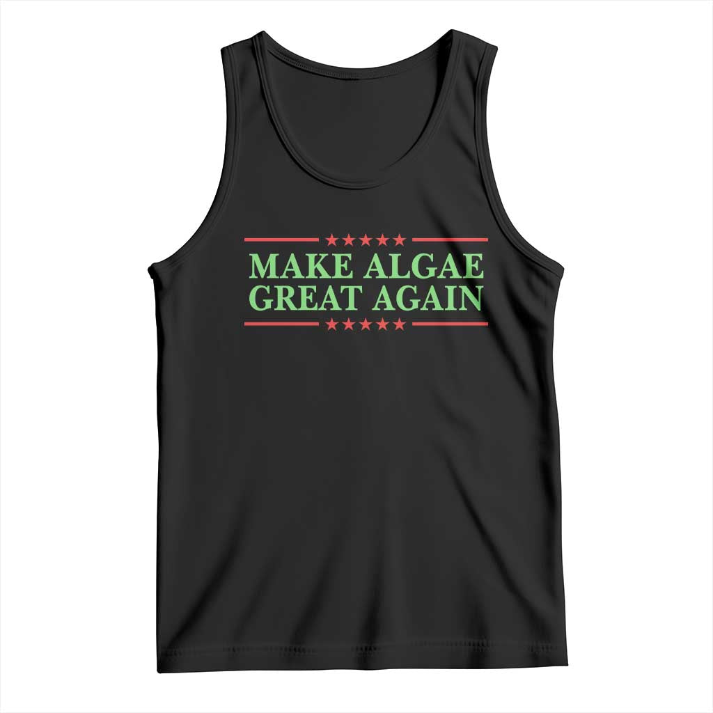 Make Algae Great Again Retro Tank Top Funny Lincoln Memorial Reflecting Pool Parody Meme TS02 Black Print Your Wear