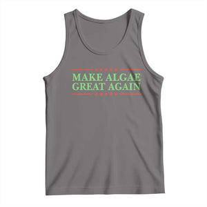 Make Algae Great Again Retro Tank Top Funny Lincoln Memorial Reflecting Pool Parody Meme TS02 Deep Heather Print Your Wear