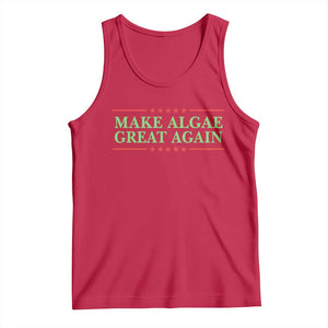 Make Algae Great Again Retro Tank Top Funny Lincoln Memorial Reflecting Pool Parody Meme TS02 Red Print Your Wear