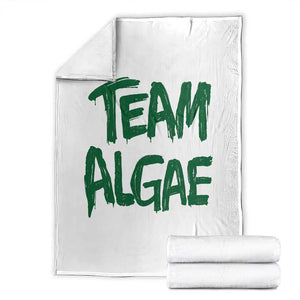 Team Algae Slime Dripping Style Graphic Throw Blanket Viral Lincoln Memorial Reflecting Pool Swamp Meme TS02 White Print Your Wear