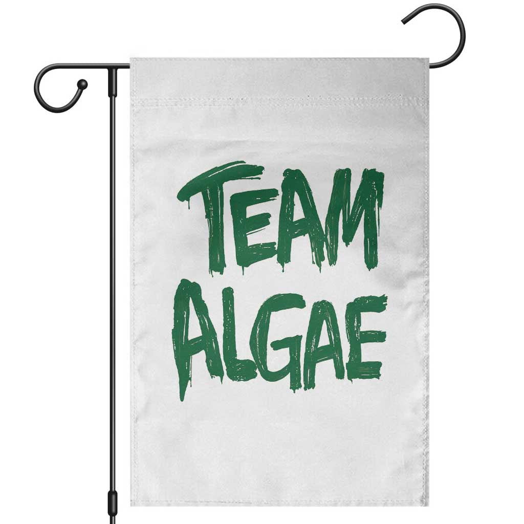 Team Algae Slime Dripping Style Graphic Garden Flag Viral Lincoln Memorial Reflecting Pool Swamp Meme TS02 White Print Your Wear