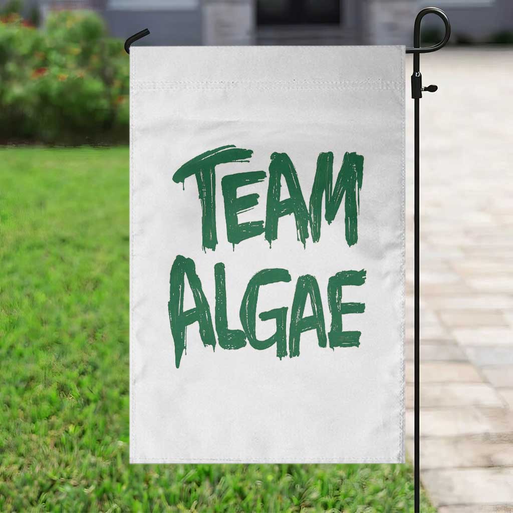 Team Algae Slime Dripping Style Graphic Garden Flag Viral Lincoln Memorial Reflecting Pool Swamp Meme TS02 Print Your Wear