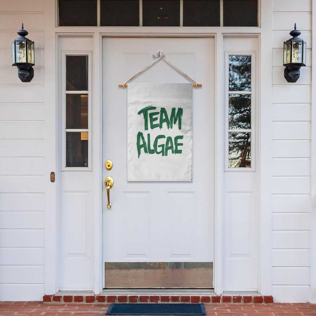 Team Algae Slime Dripping Style Graphic Garden Flag Viral Lincoln Memorial Reflecting Pool Swamp Meme TS02 Print Your Wear