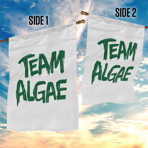 Team Algae Slime Dripping Style Graphic Garden Flag Viral Lincoln Memorial Reflecting Pool Swamp Meme TS02 Print Your Wear