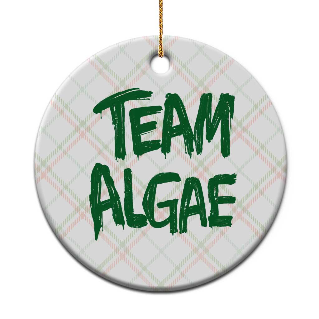 Team Algae Slime Dripping Style Graphic Ceramic Ornament Viral Lincoln Memorial Reflecting Pool Swamp Meme TS02 1pc Christmas Plaid Print Your Wear