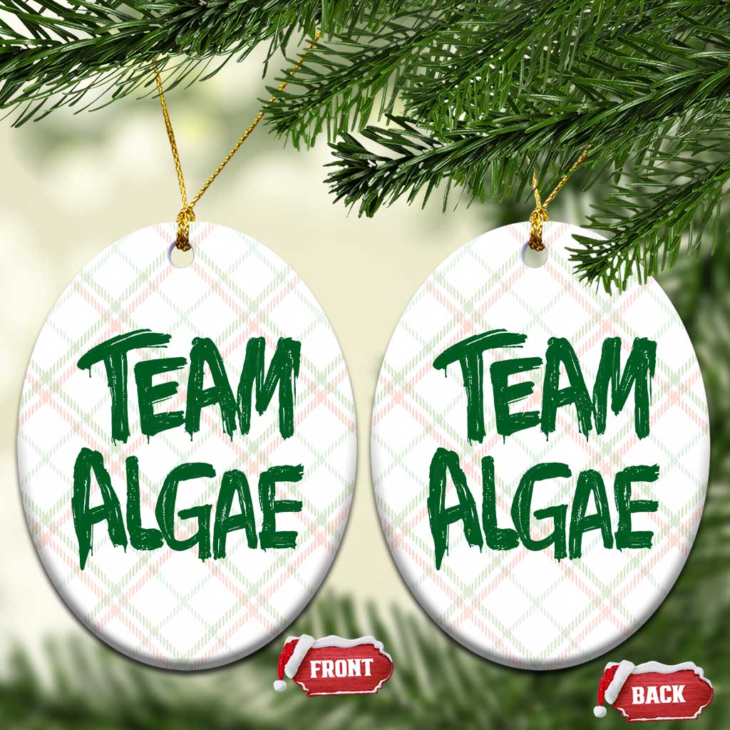 Team Algae Slime Dripping Style Graphic Ceramic Ornament Viral Lincoln Memorial Reflecting Pool Swamp Meme TS02 Print Your Wear