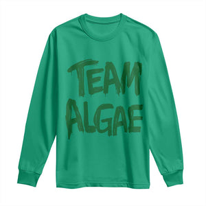 Team Algae Slime Dripping Style Graphic Long Sleeve Shirt Viral Lincoln Memorial Reflecting Pool Swamp Meme TS02 Irish Green Print Your Wear