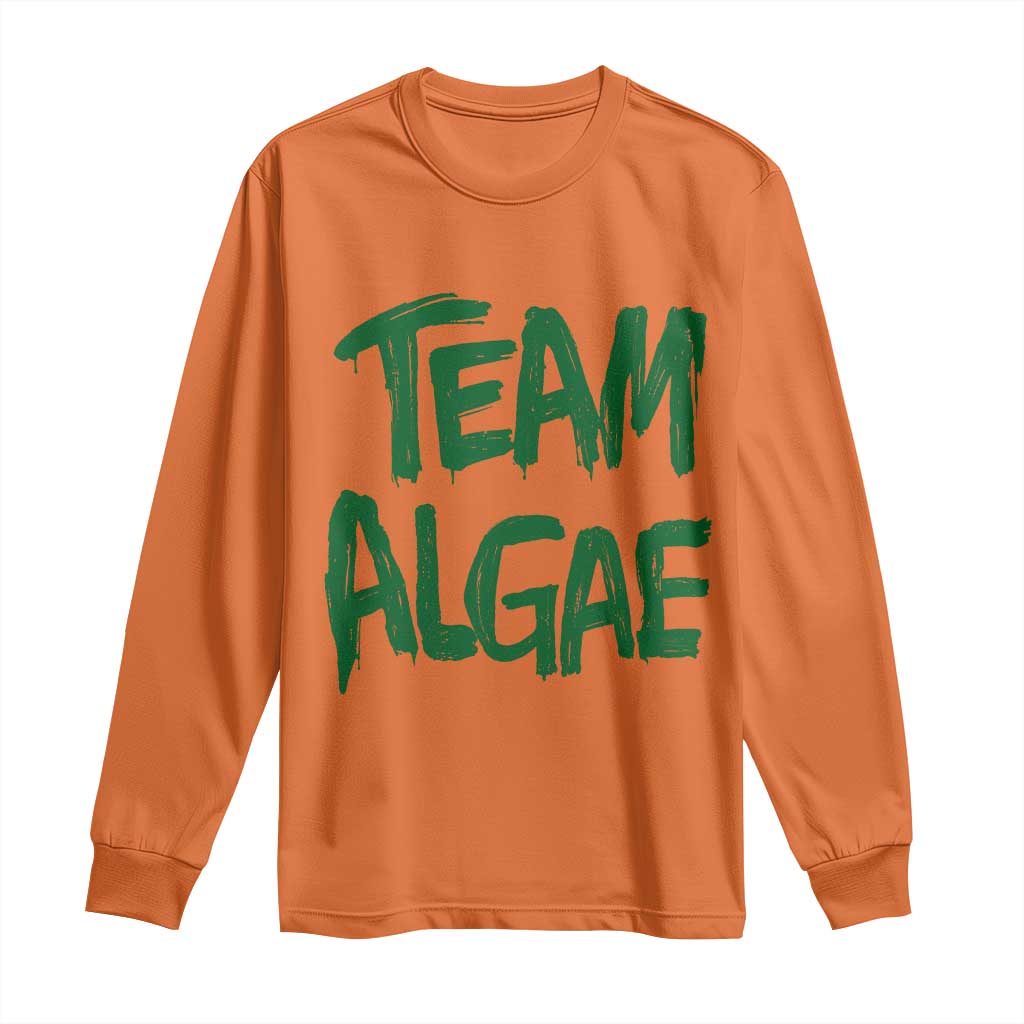 Team Algae Slime Dripping Style Graphic Long Sleeve Shirt Viral Lincoln Memorial Reflecting Pool Swamp Meme TS02 Orange Print Your Wear