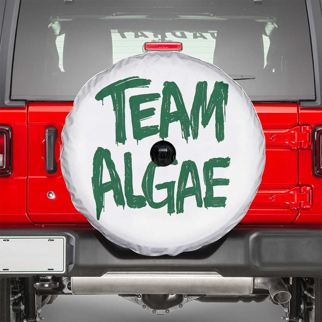 Team Algae Slime Dripping Style Graphic Spare Tire Cover Viral Lincoln Memorial Reflecting Pool Swamp Meme TS02 White Print Your Wear