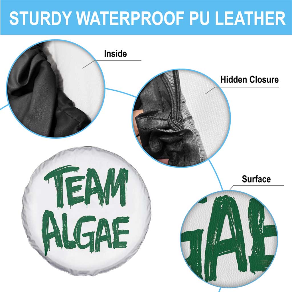Team Algae Slime Dripping Style Graphic Spare Tire Cover Viral Lincoln Memorial Reflecting Pool Swamp Meme TS02 Print Your Wear