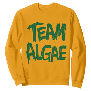 Team Algae Slime Dripping Style Graphic Sweatshirt Viral Lincoln Memorial Reflecting Pool Swamp Meme TS02 Gold Print Your Wear