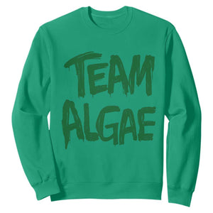 Team Algae Slime Dripping Style Graphic Sweatshirt Viral Lincoln Memorial Reflecting Pool Swamp Meme TS02 Irish Green Print Your Wear