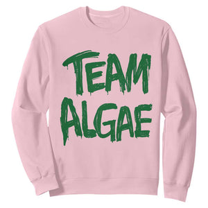 Team Algae Slime Dripping Style Graphic Sweatshirt Viral Lincoln Memorial Reflecting Pool Swamp Meme TS02 Light Pink Print Your Wear