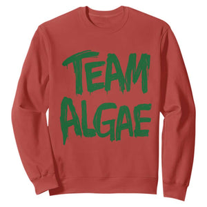 Team Algae Slime Dripping Style Graphic Sweatshirt Viral Lincoln Memorial Reflecting Pool Swamp Meme TS02 Red Print Your Wear