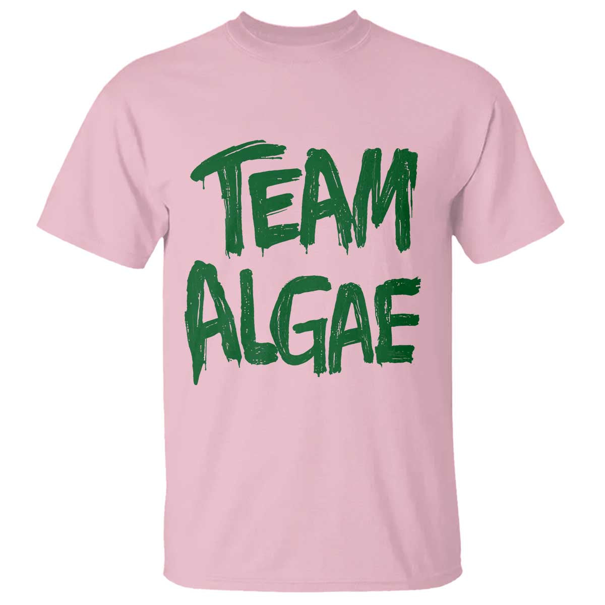 Team Algae Slime Dripping Style Graphic T Shirt Viral Lincoln Memorial Reflecting Pool Swamp Meme TS02 Light Pink Print Your Wear