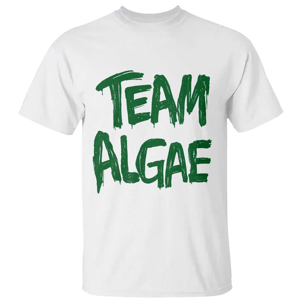 Team Algae Slime Dripping Style Graphic T Shirt Viral Lincoln Memorial Reflecting Pool Swamp Meme TS02 White Print Your Wear