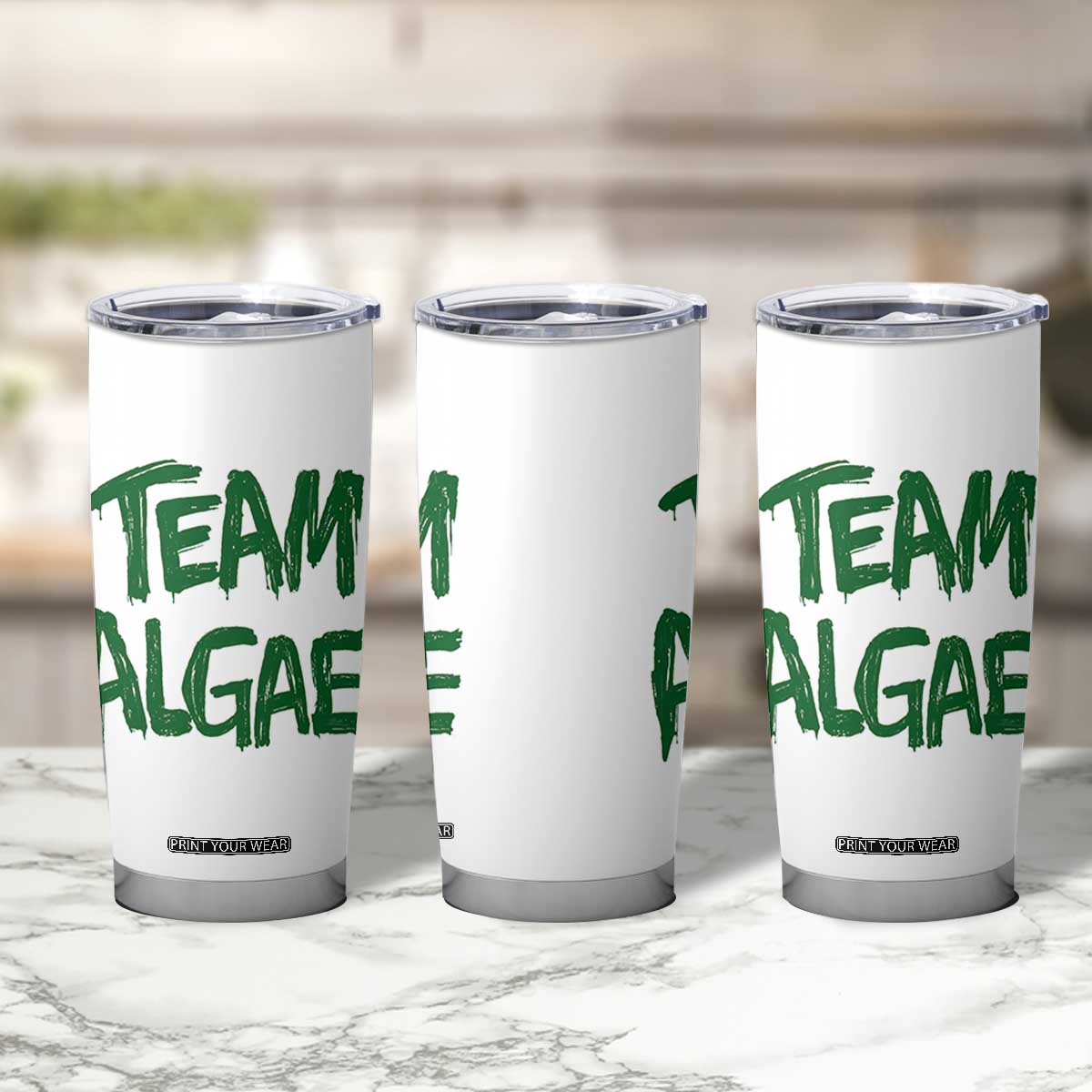 Team Algae Slime Dripping Style Graphic Tumbler Cup Viral Lincoln Memorial Reflecting Pool Swamp Meme TS02 Print Your Wear