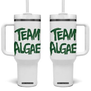Team Algae Slime Dripping Style Graphic Tumbler With Handle Viral Lincoln Memorial Reflecting Pool Swamp Meme TS02 One Size: 40 oz White Print Your Wear