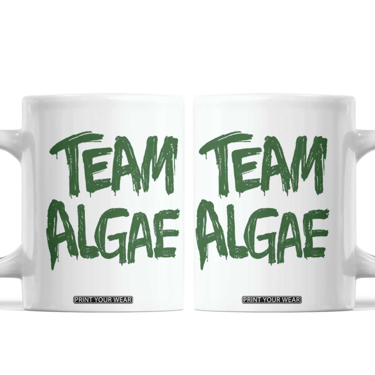 Team Algae Slime Dripping Style Graphic Coffee Mug Viral Lincoln Memorial Reflecting Pool Swamp Meme TS02 White Print Your Wear