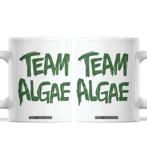 Team Algae Slime Dripping Style Graphic Coffee Mug Viral Lincoln Memorial Reflecting Pool Swamp Meme TS02 White Print Your Wear