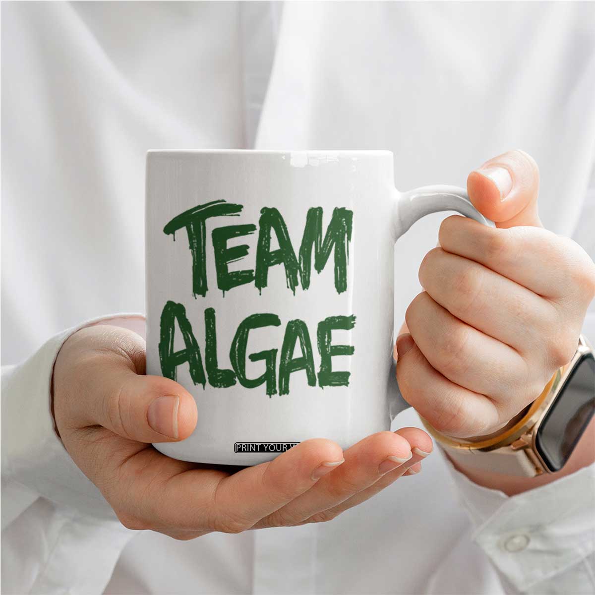 Team Algae Slime Dripping Style Graphic Coffee Mug Viral Lincoln Memorial Reflecting Pool Swamp Meme TS02 Print Your Wear