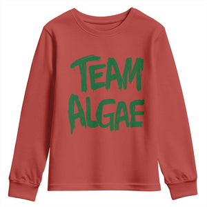 Team Algae Slime Dripping Style Graphic Youth Sweatshirt Viral Lincoln Memorial Reflecting Pool Swamp Meme TS02 Red Print Your Wear