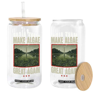 Make Algae Great Again Funny DC Slamp Slime Parody Glass Can Washington Monument Reflecting Pool Vintage Photo TS02 Print Your Wear