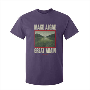 Make Algae Great Again Funny DC Slamp Slime Parody T Shirt For Kid Washington Monument Reflecting Pool Vintage Photo TS02 Purple Print Your Wear