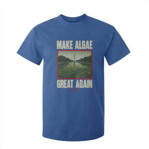 Make Algae Great Again Funny DC Slamp Slime Parody T Shirt For Kid Washington Monument Reflecting Pool Vintage Photo TS02 Royal Blue Print Your Wear