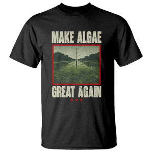 Make Algae Great Again Funny DC Slamp Slime Parody T Shirt Washington Monument Reflecting Pool Vintage Photo TS02 Black Print Your Wear