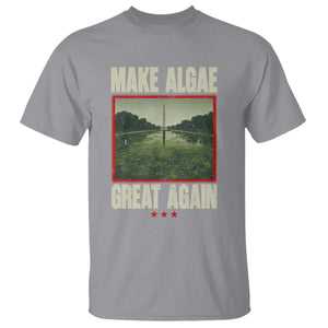 Make Algae Great Again Funny DC Slamp Slime Parody T Shirt Washington Monument Reflecting Pool Vintage Photo TS02 Sport Gray Print Your Wear