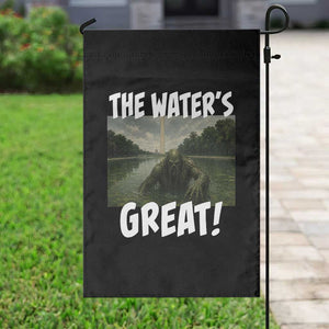 The Water is Great Swamp Monster Reflecting Pool Garden Flag Funny Washington DC Algae Creature Meme TS02 Print Your Wear
