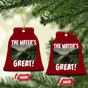 The Water is Great Swamp Monster Reflecting Pool Ceramic Ornament Funny Washington DC Algae Creature Meme TS02 Print Your Wear