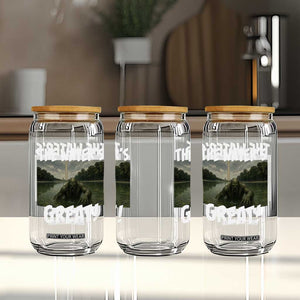 The Water is Great Swamp Monster Reflecting Pool Glass Can Funny Washington DC Algae Creature Meme TS02 Print Your Wear