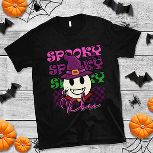 Spooky Vibe Retro Spooky Boo Gothic Halloween Costume T Shirt TS02 Purple Printyourwear