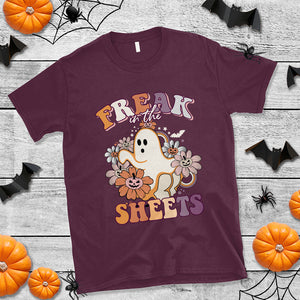 Funny Freak In The Sheet Spooky Boo Sheets Ghost Halloween T Shirt TS02 Printyourwear