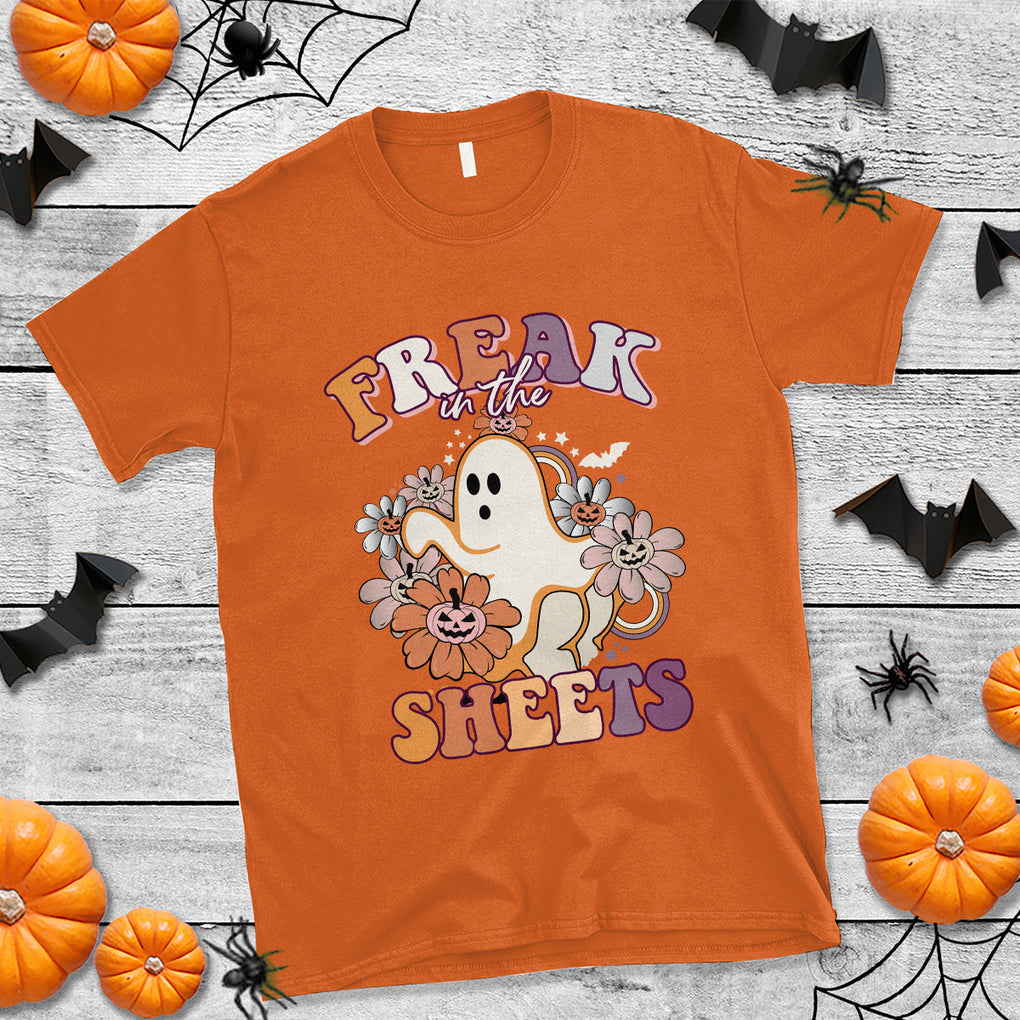Funny Freak In The Sheet Spooky Boo Sheets Ghost Halloween T Shirt TS02 Printyourwear