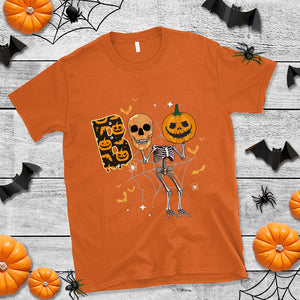 Spooky Boo Dancing Skeleton Skull Scary Pumpkin Halloween T Shirt TS02 Printyourwear