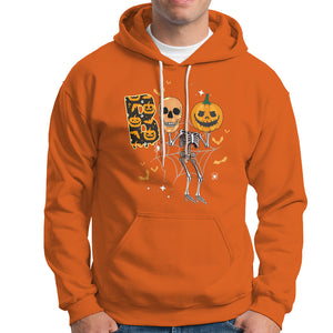 Spooky Boo Dancing Skeleton Skull Scary Pumpkin Halloween Hoodie TS02 Printyourwear