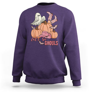 Let's Go Ghouls Halloween Costume Retro Rodeo Halloween Cowgirl Sweatshirt TS02 Printyourwear