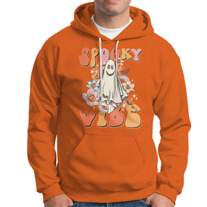 Spooky Vibe Retro Groovy Spooky Boo Ghost Halloween Costume Hoodie TS02 Printyourwear