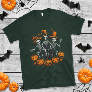 Dancing Skeletons Dance Challenge Scary Pumpkin Spooky Halloween T Shirt TS02 Printyourwear