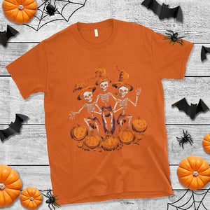 Dancing Skeletons Dance Challenge Scary Pumpkin Spooky Halloween T Shirt TS02 Printyourwear